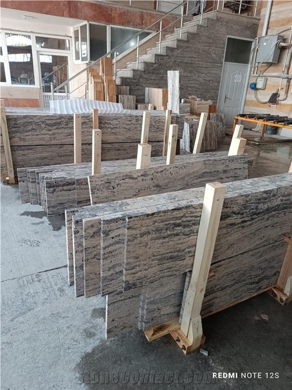 Titanium Travertine Tiles