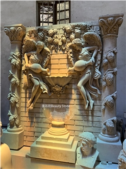 Beautiful And Sacred Angel Sculpture Wall