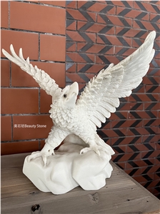 Small Desktop Sculpture Animal Ornament Eagle And Cow