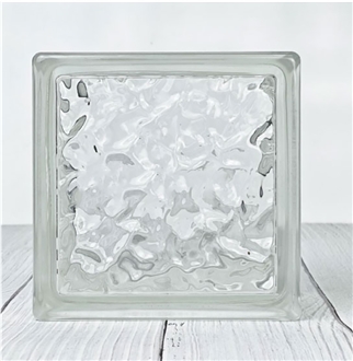 145 Glass Brick-Ice Crystal Pattern Bricks