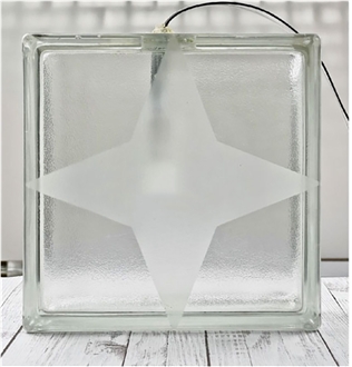 240 Glass Brick-Starry Orange Peel Bricks