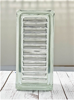 Glass Brick-Parallel Patterned Half Bricks