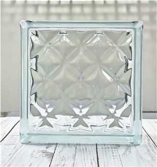 Hollow Glass Brick-Gemstone Pattern Bricks