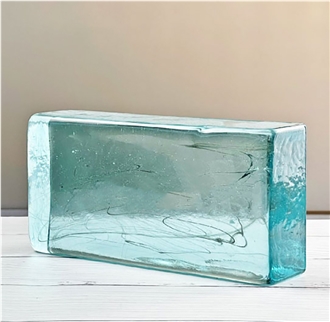 Light Blue Cloud Solid Glass Bricks