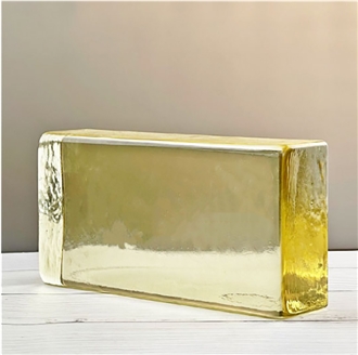 Light Yellow Solid Glass Bricks