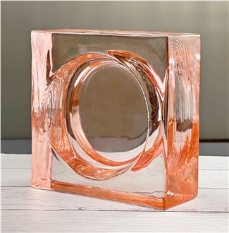 Pink Glass Bricks
