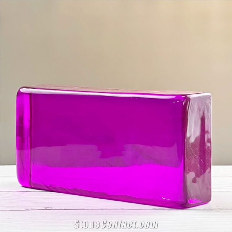 Purple Solid Glass Bricks