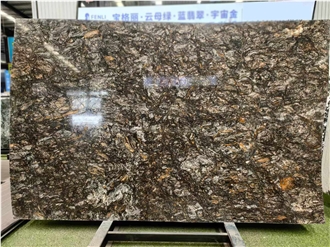 Platinum Black Diamond Gold Granite Slabs