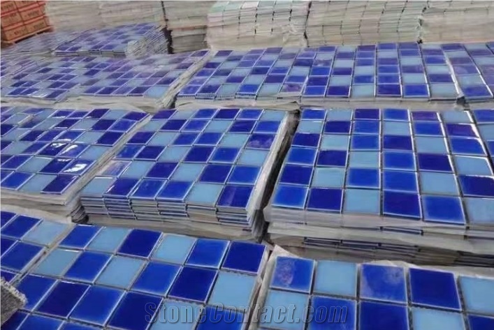 Hot Sale Crystal Glass Mosaic Tiles For Swimming Pool