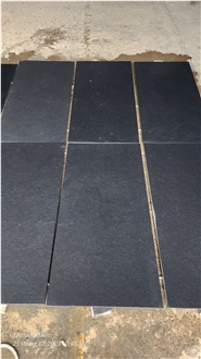 Black Bluestone Sandblasted Floor Tile