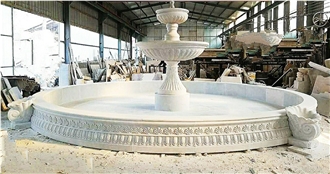 Indian White Marble Customized Fountain