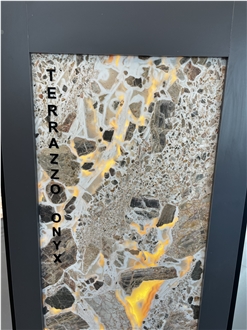Polished Terrazzo Onyx Slabs