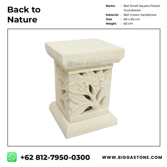 Sandstone Square Pedestal Column