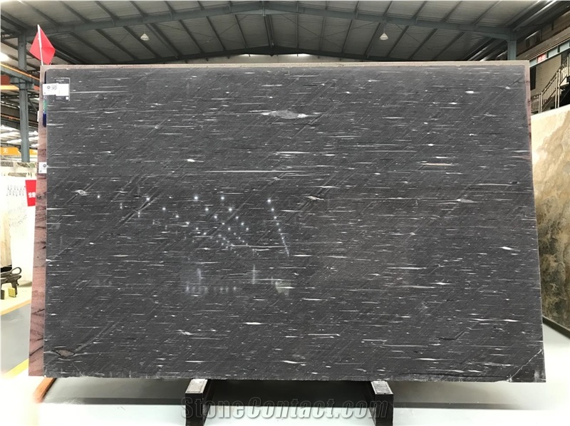 Black Silk Granite Slab