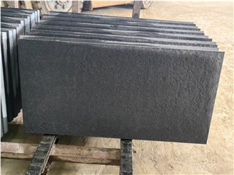 Black Basalt Tiles Flamed Finished Stone