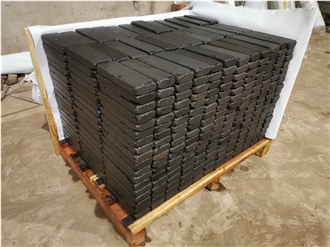 Black Basalt Tumbled Cobbles Garden Walkway Pavers