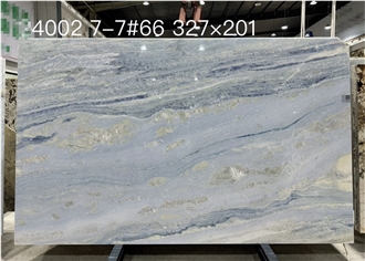 Blue Crystal Marble Slabs Wall Tiles Polished
