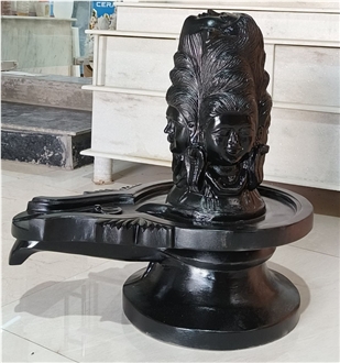Black Marble Panchmukhi Shivlinga