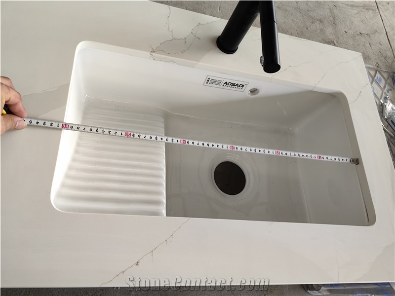 GOLDTOP 5057 Unique Artificial Quartz Bathroom Countertop