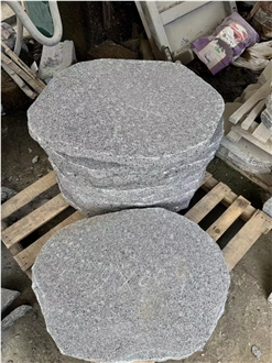 Sesame Black Granite Stepping Stone Crazy Pavers