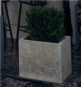 Classic Coral Stone Planters