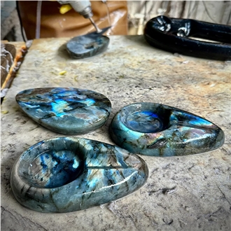 Hrst Granite Stone Ashtray For Home