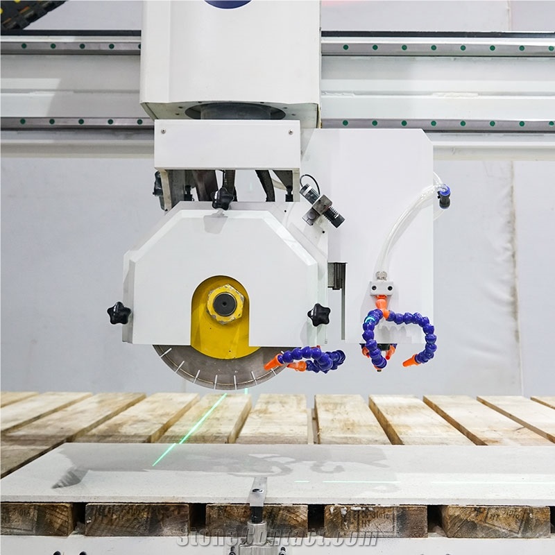 4+1 CNC Bridge Saw 4 Aixs Stone Bridge Cutting Machine In Spain ESP