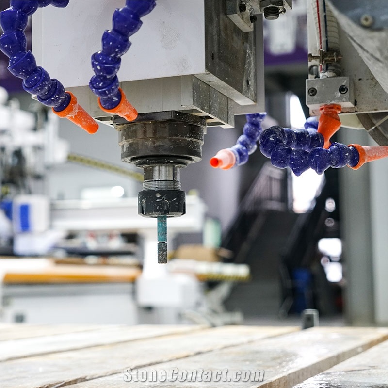 4+1 CNC Bridge Saw 4 Aixs Stone Bridge Cutting Machine In Spain ESP