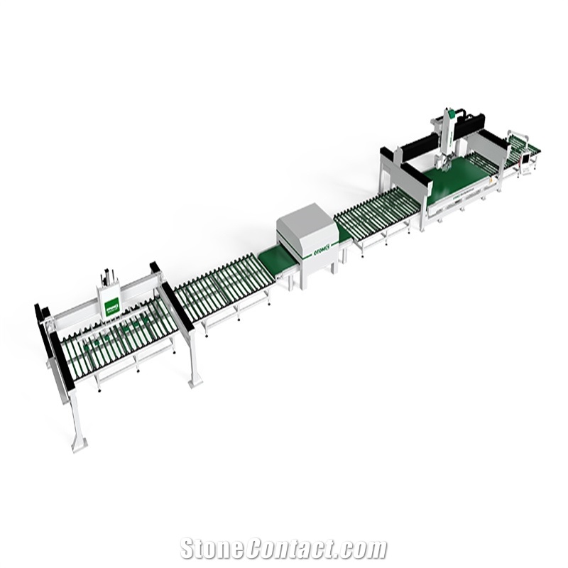 5 Axis CNC Granite Bridge Saw Machine Slab Cutting Line In France FR
