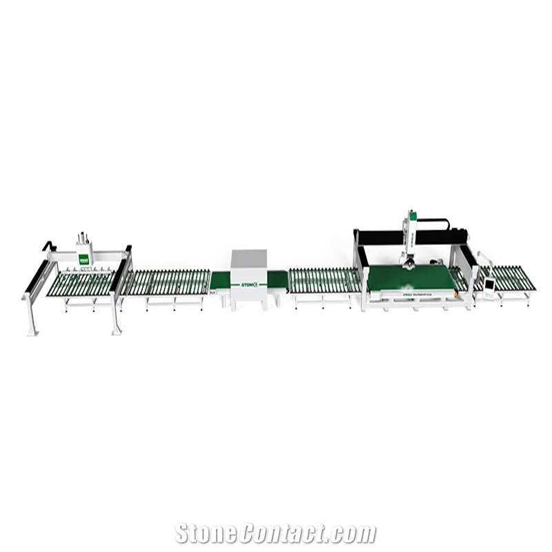 5 Axis CNC Granite Bridge Saw Machine Slab Cutting Line In France FR