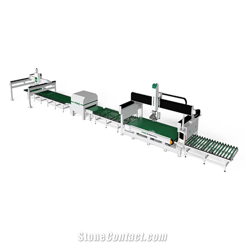 5 Axis CNC Granite Bridge Saw Machine Slab Cutting Line In France FR