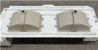 Carrara White Marble Bathroom Vanity Tops