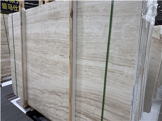 Classic Silver Travertine Slabs