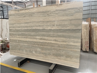 Italian Silver Travertine Slabs
