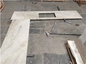 Taj Mahal Natural Quartzite Kitchen Countertops