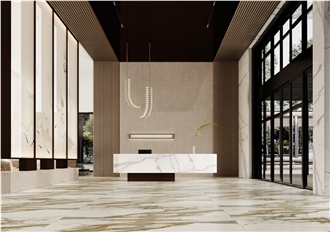 New Calacatta Gold Sintered Stone Slabs For Wall And Floor