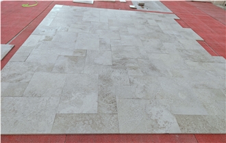 White Wooden Marble French Pattern