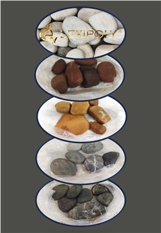Washed River Pebble Stone (Natural Color)