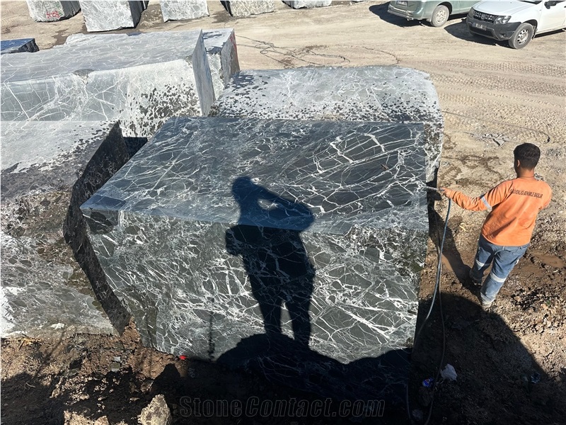 Verde Levanto Green Marble Blocks