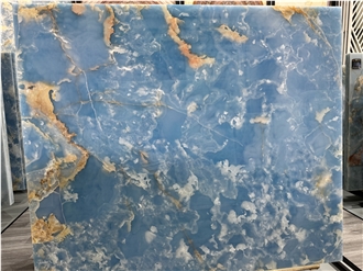 Pakistan Blue Onyx Slabs For Hotel And House Design