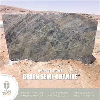 Green Semi-Granite Marble Blocks