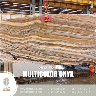 Multicolor Onyx Slabs And Tiles