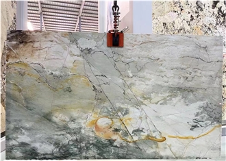 Luxury Calacatta Macchia Vecchia Quartzite Slabs For Wall