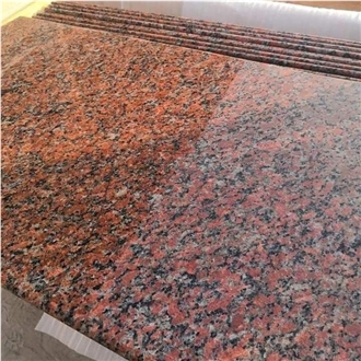 Red Aswan Granite Slabs And Tiles