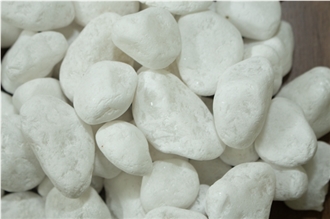 White Snow Pebble Stone, Marble Granule
