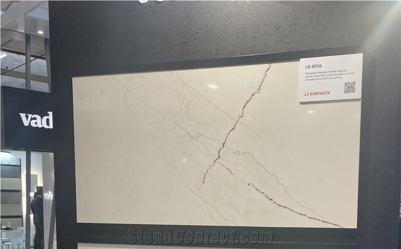 Vadara Quartz LE-8926 Paonazzo Calacatta Quartz Slabs from