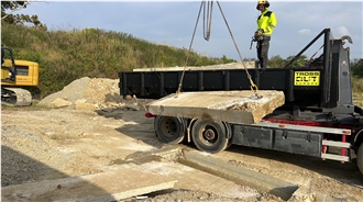 Large Thick Limestone Slabs