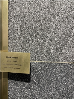 Black Pepper Granite Sandblasted Slabs