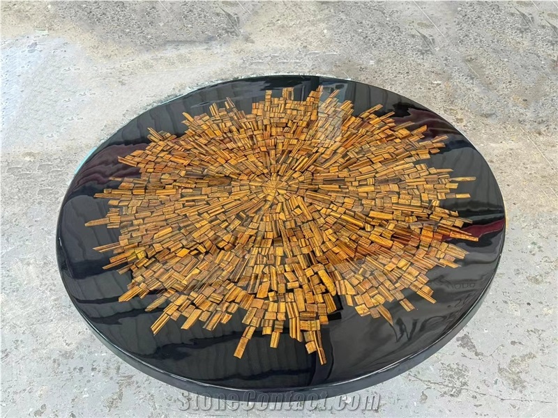 Agate Stone Round Cafe Table