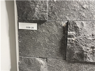 Imperial Grey Dark Limestone Split And Brushed Tiles
